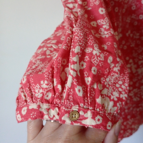 Knox Rose Coral Floral Top Size Medium NWT - Picture 6 of 10